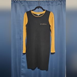 Black and Tan sweater dress